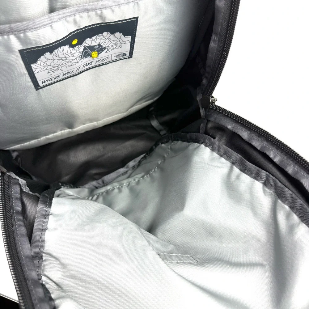 The North Face Connector Backpack Bush Logo Black‎ Canvas Used Once